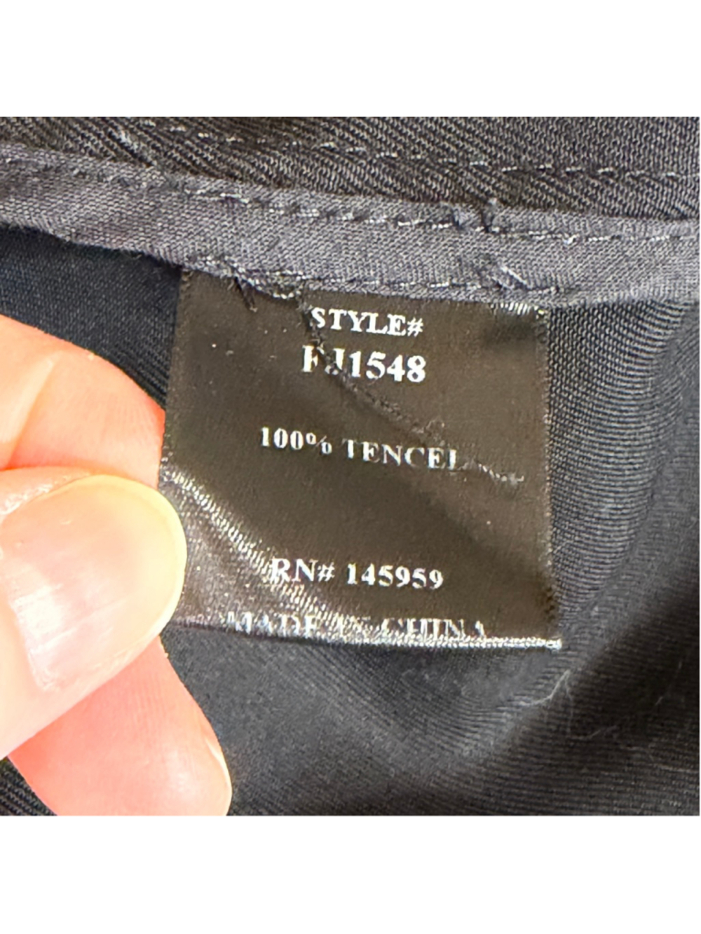 Dress Forum Tencel Trench Coat Jacket Women’s Small Black Open Front Pockets - Picture 11 of 14